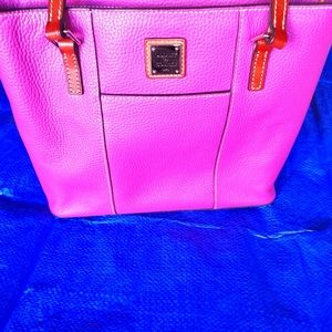 Pebble Leather-Dooney & Bourke-hot pink tote-Used once-Excellent Condition